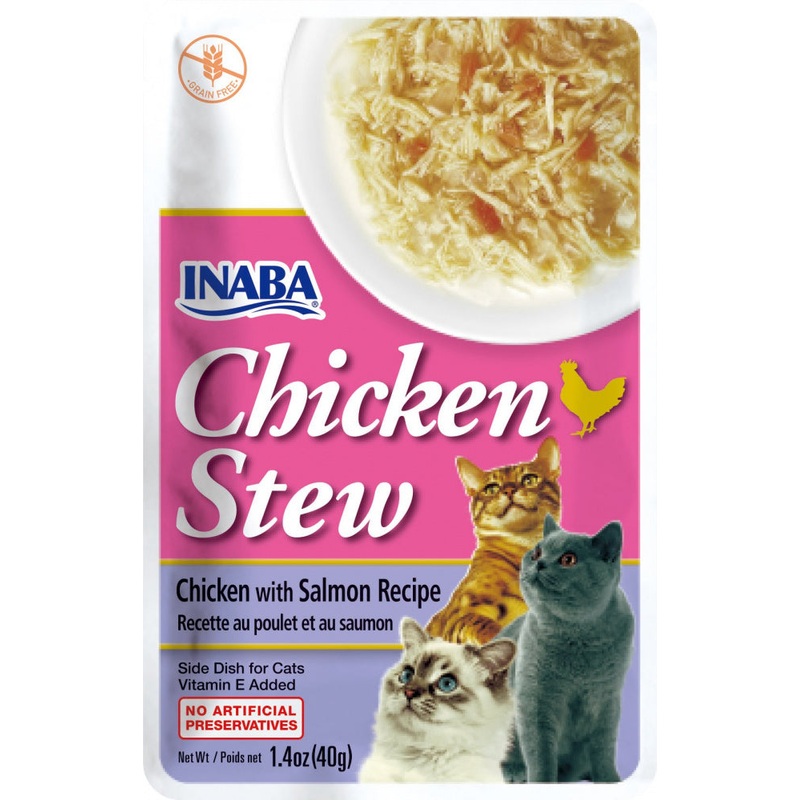Inaba Cat Chicken Stew Chicken With Salmon Recipe Cat Food Topper
