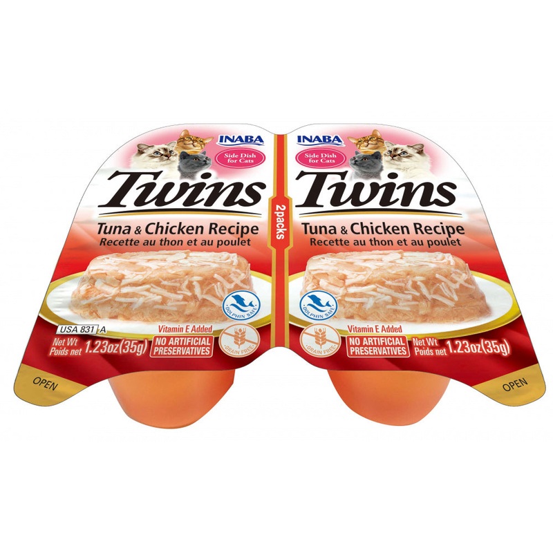 Inaba Cat Twin Cups Tuna & Chicken Recipe Cat Food Topper