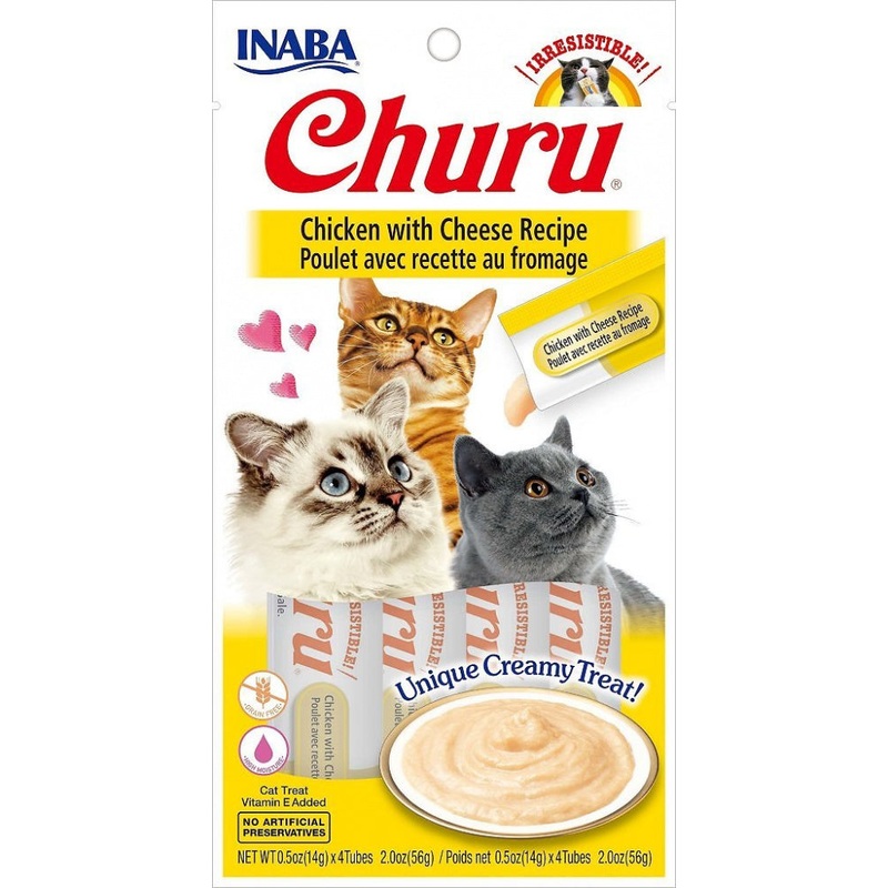 Inaba Churu Chicken with Cheese Puree Recipe Cat Treat