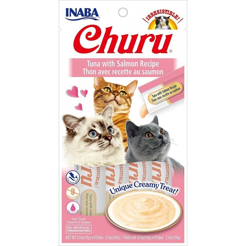 Inaba Churu Tuna with Salmon Puree Recipe Cat Treat