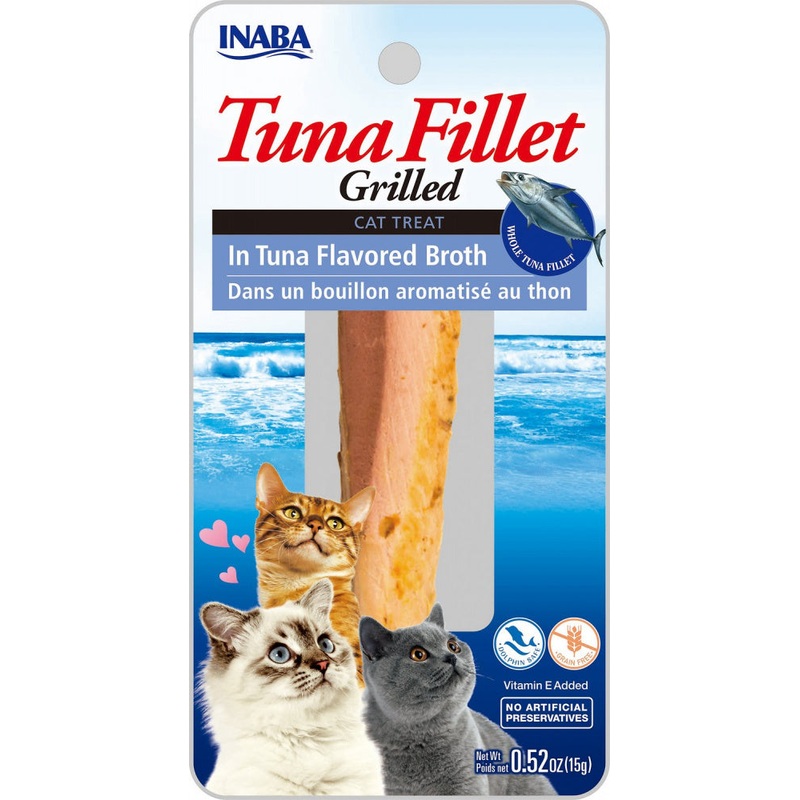 Inaba Ciao Grain Free Grilled Tuna Fillet in Tuna Broth Cat Treat