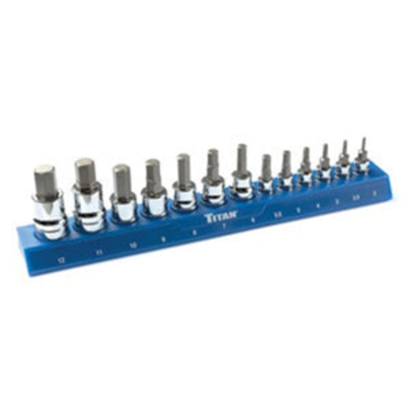 13 PC METRIC HEX BIT SOCKET SET
