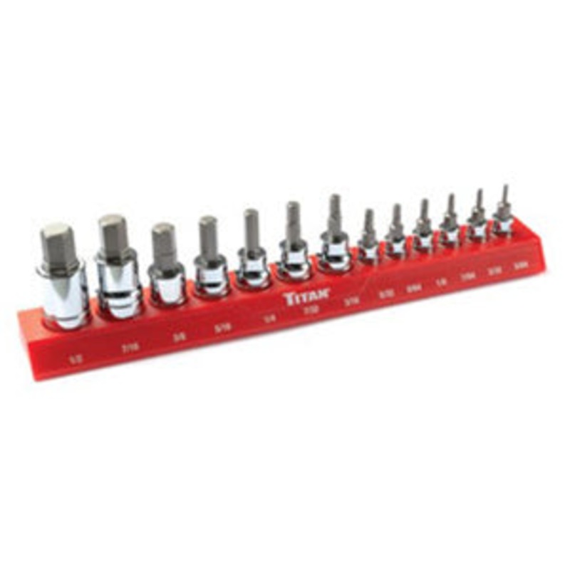 13 PC SAE HEX BIT SOCKET SET