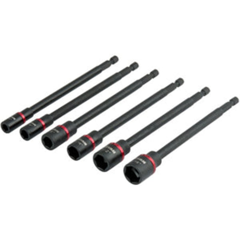 6 PIECE 6INCH SAE IMPACT NUT DRIVER SET