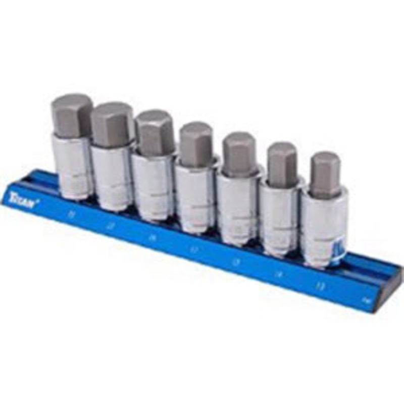 7 PIECE 1/2 DR.METRIC HEX BIT SOCKET SET