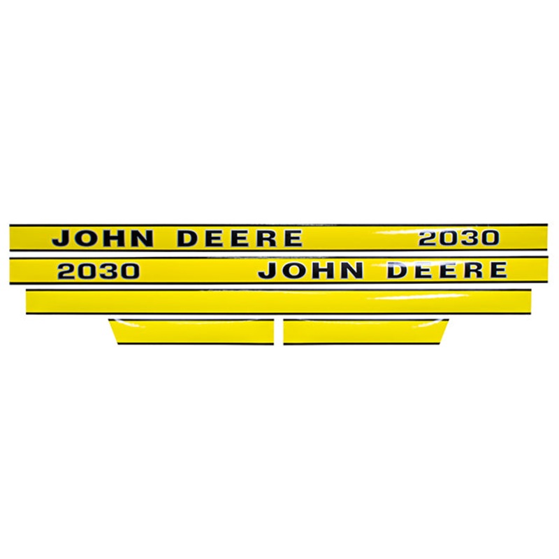 Decal Set for John Deere 2030 From Serial # 187301 Mylar – Hood Only