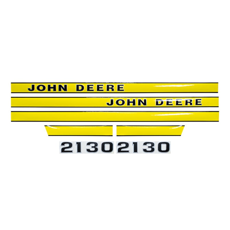 Decal Set for John Deere 2130 From Serial # 181606 Mylar – Hood Only