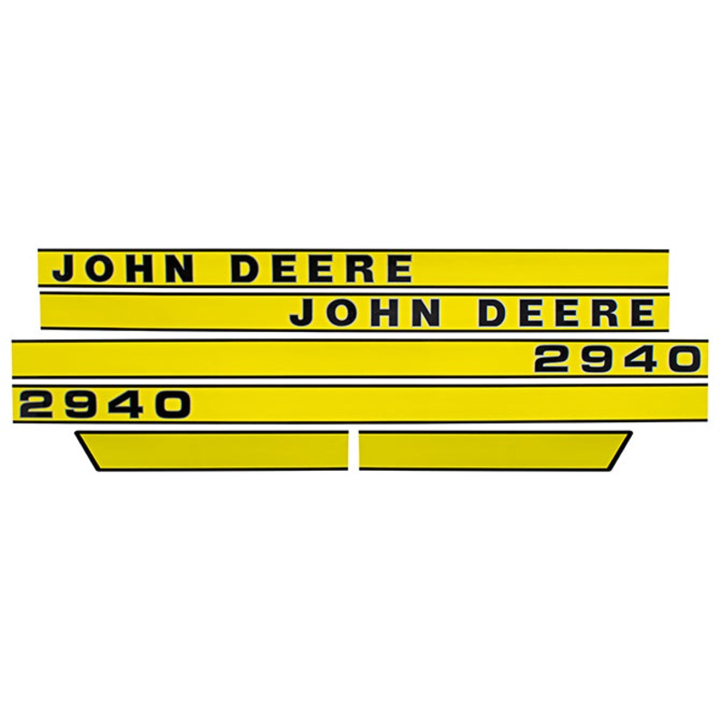 Decal Set for John Deere 2940 Early Mylar – Hood Only