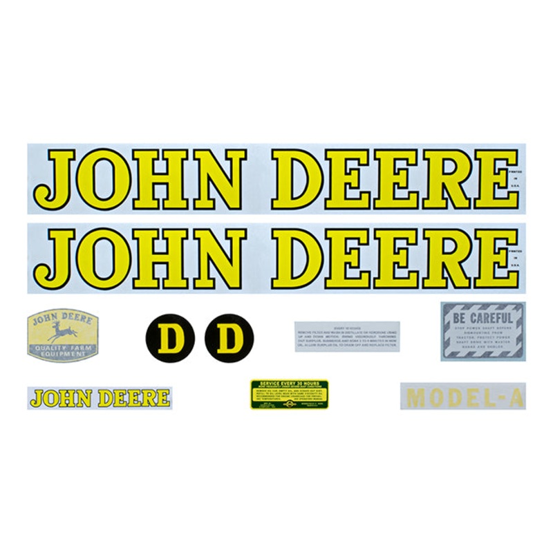 Decal Set for John Deere D 1939-1953 Mylar
