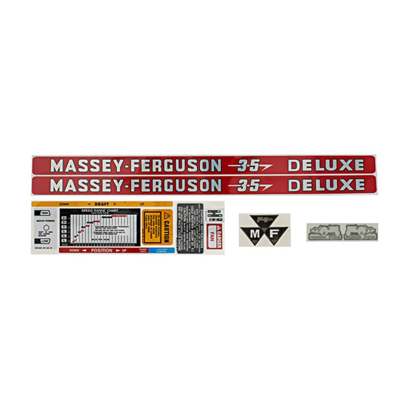 Decal Set for Massey Ferguson 35 Deluxe Mylar