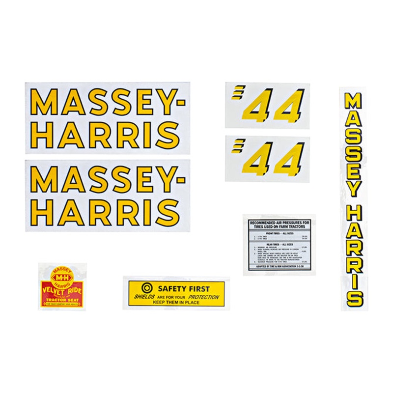 Decal Set for Massey Harris 44 Gas Mylar