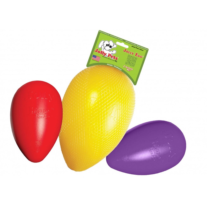 Jolly Pets Jolly Egg Yellow Dog Toy
