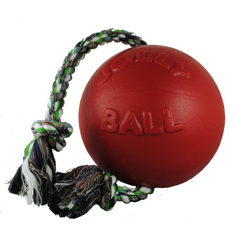 Jolly Pets Romp N Roll Red Dog Toy