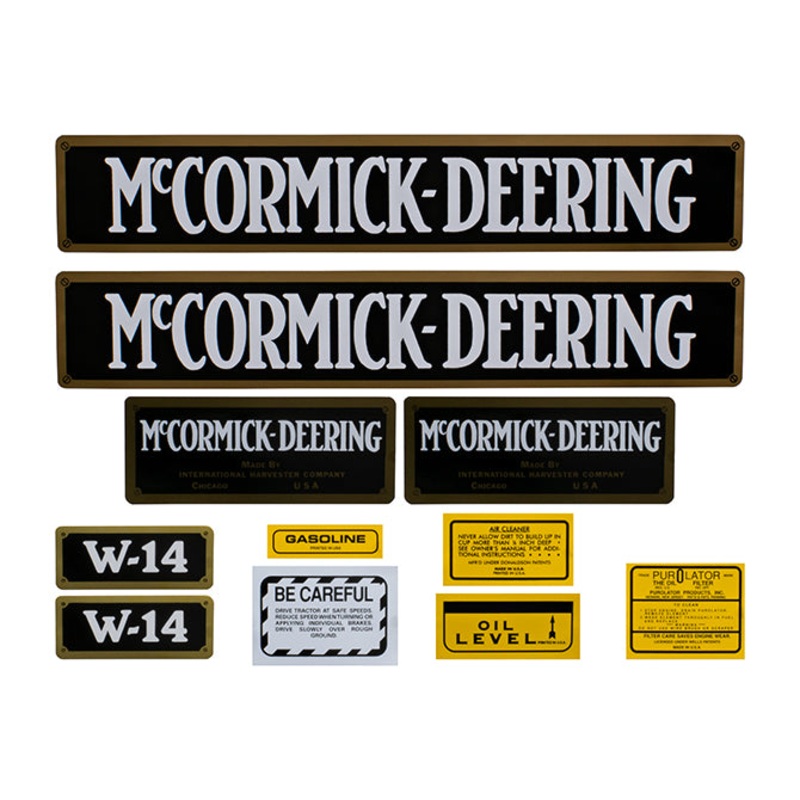 Decal Set for International / Farmall W-14 Mylar