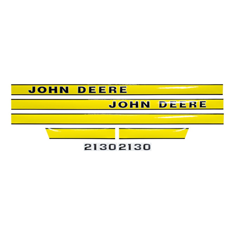 Decal Set for John Deere 2130 To Serial # 181605 Mylar – Hood Only