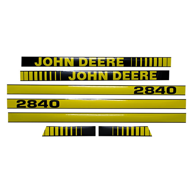 Decal Set for John Deere 2840 Late Mylar – Hood Only