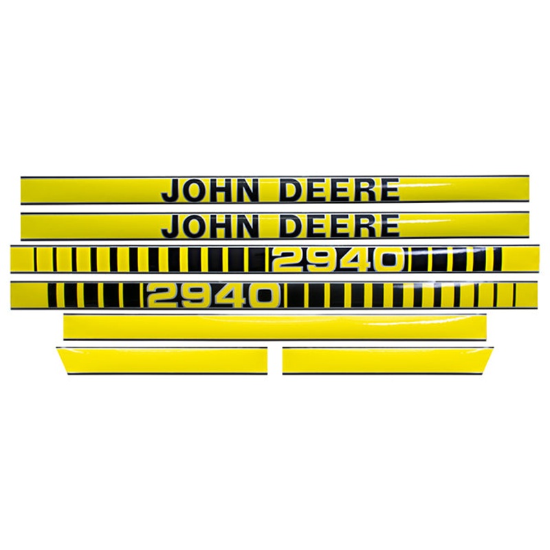 Decal Set for John Deere 2940 Late Mylar – Hood Only
