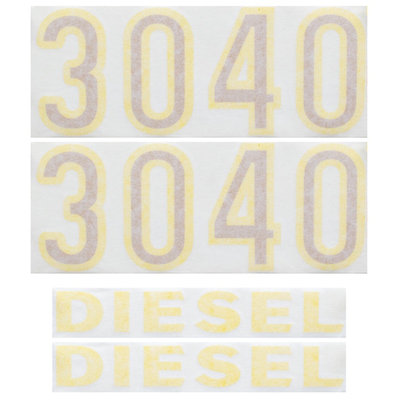 Decal Set for John Deere 3040 To S#429999 Mylar – Hood Only