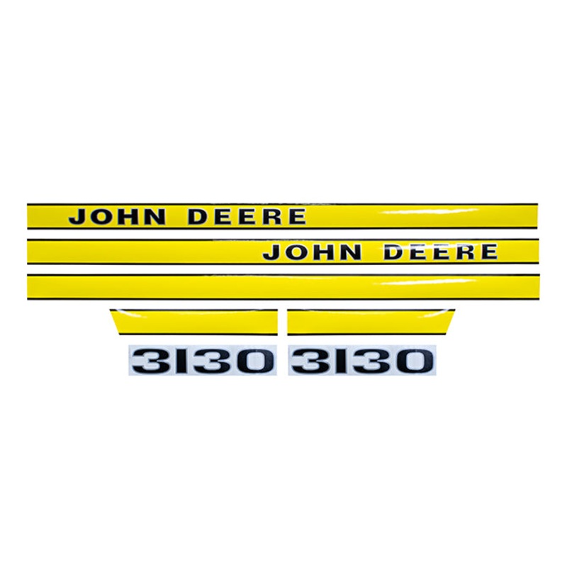 Decal Set for John Deere 3130 Late Mylar – Hood Only