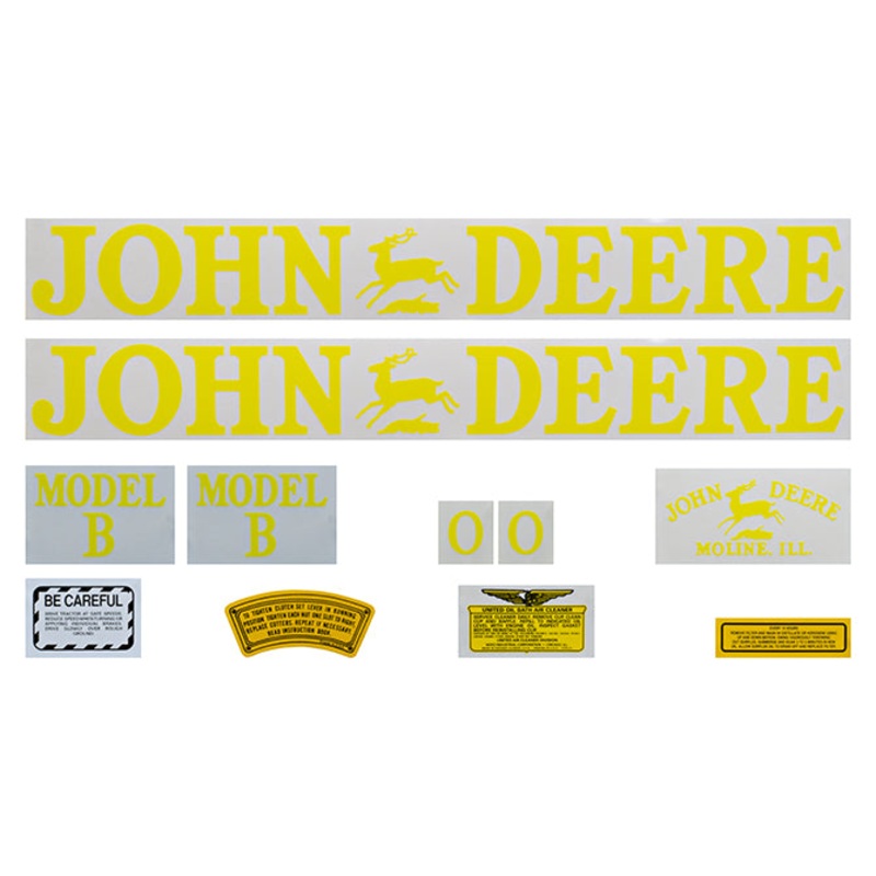 Decal Set for John Deere BO Unstyled Mylar
