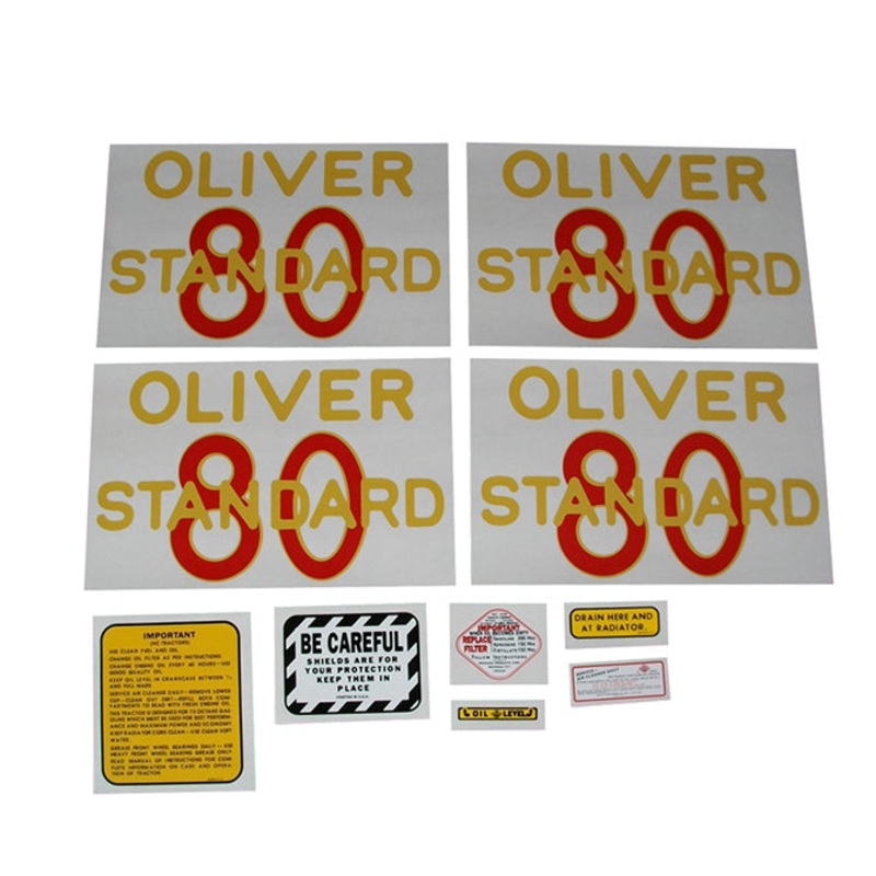 Decal Set for Oliver 80 Standard Mylar