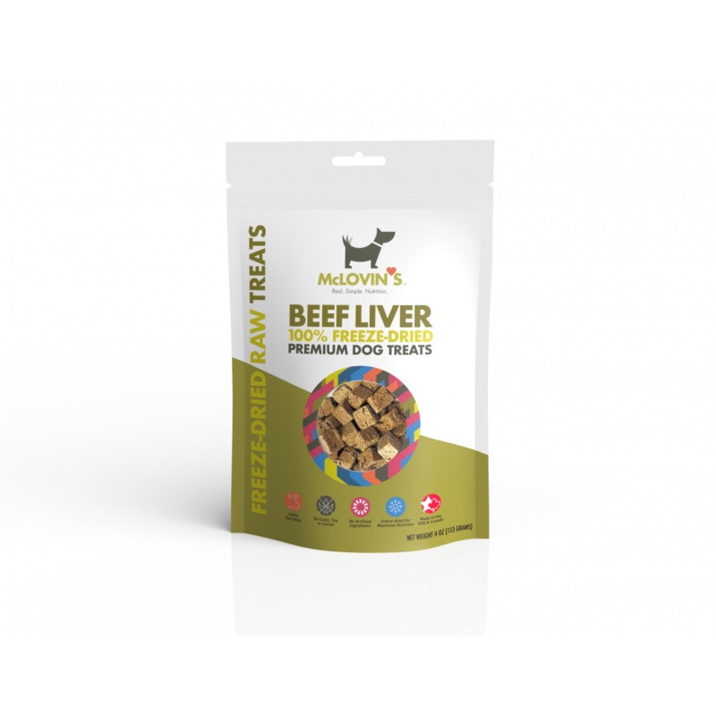 McLovin’s 100% Freeze-Dried Beef Liver Premium Dog Treats