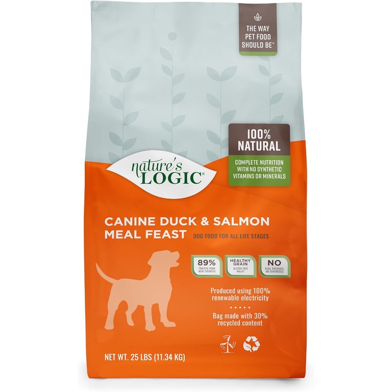 Nature’s Logic Canine Duck & Salmon Meal Feast All Life Stages Dry Dog Food