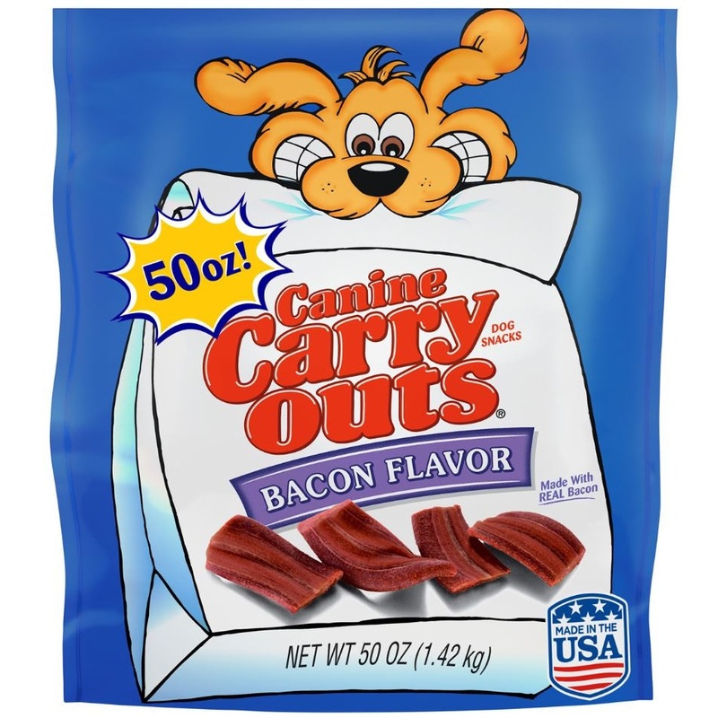 Canine Carry Outs Bacon Flavor Dog Snacks