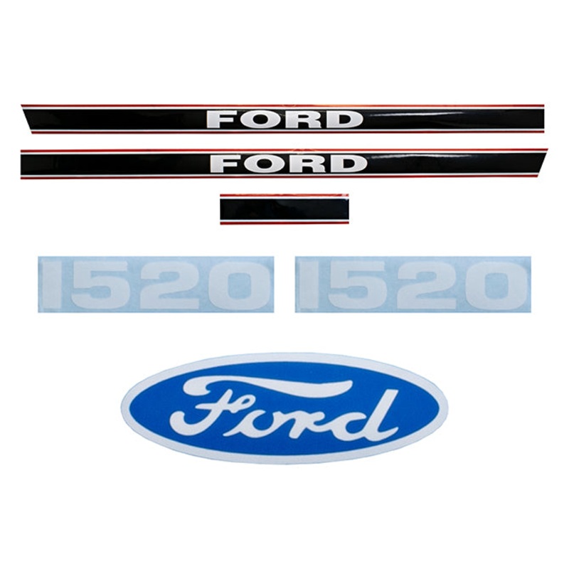 Decal Set for Ford 1520 Mylar – Hood Only