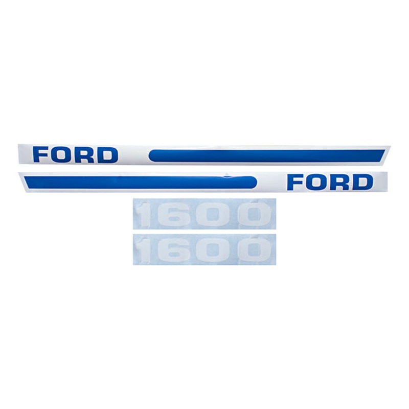 Decal Set for Ford 1600 Mylar – Hood Only