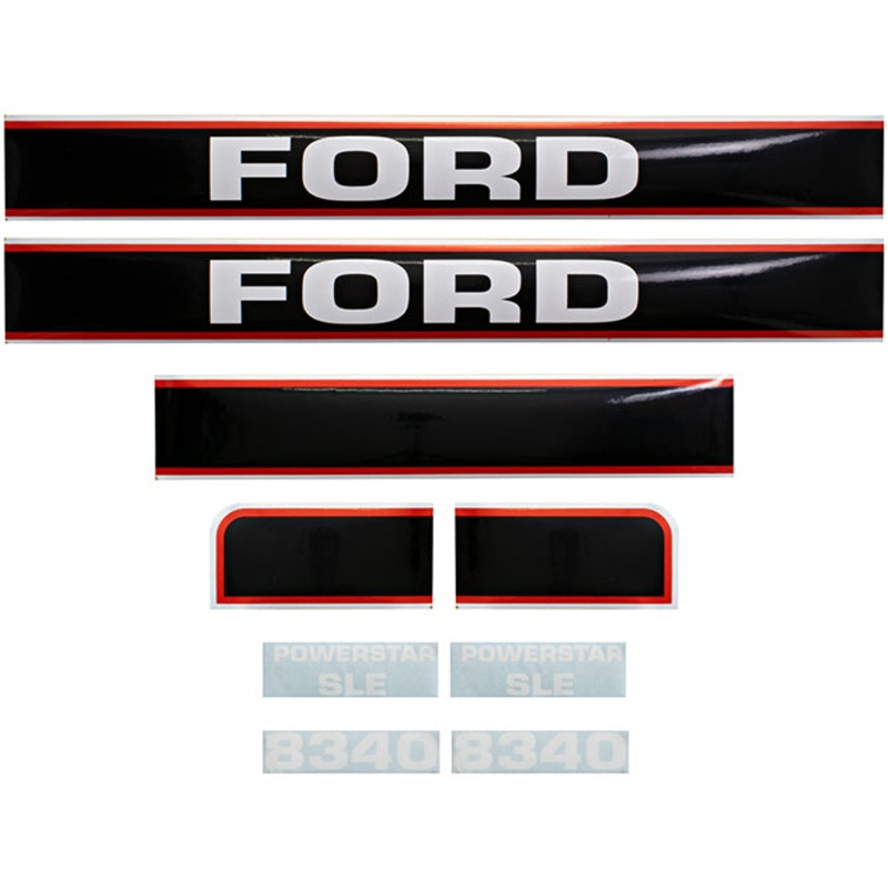 Decal Set for Ford 8340 Mylar – Hood Only
