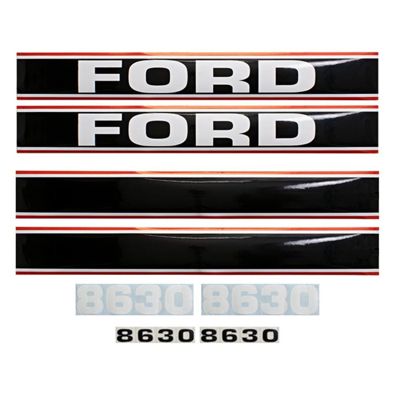Decal Set for Ford 8630 Mylar – Hood Only