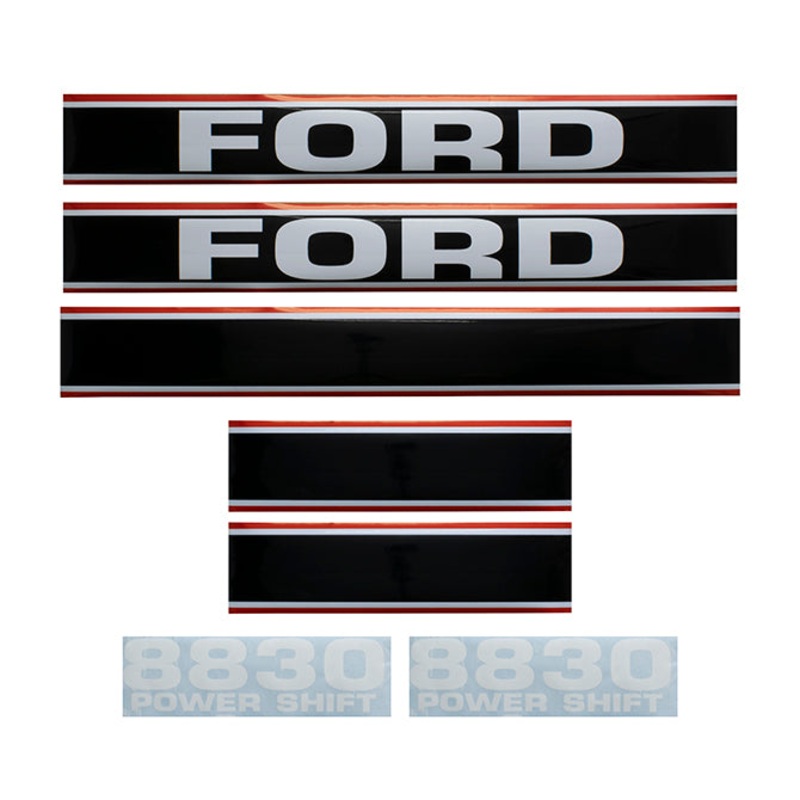 Decal Set for Ford 8830 Mylar – Hood Only