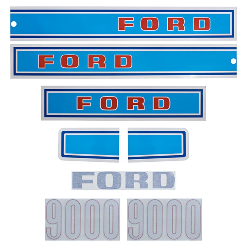 Decal Set for Ford 9000 Mylar – Hood Only