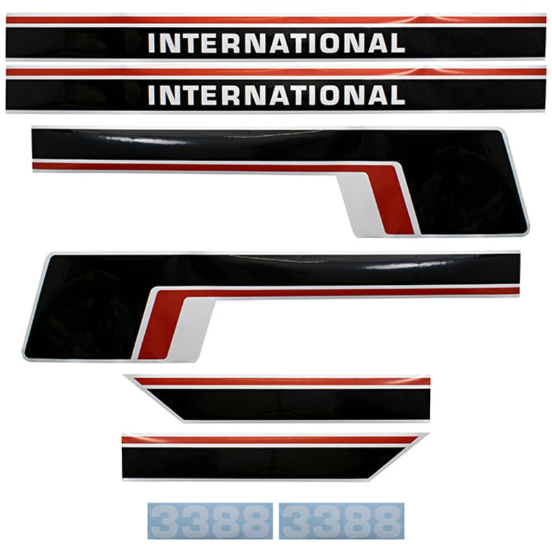 Decal Set for International / Farmall 3388 Mylar – Hood & Cab Decals