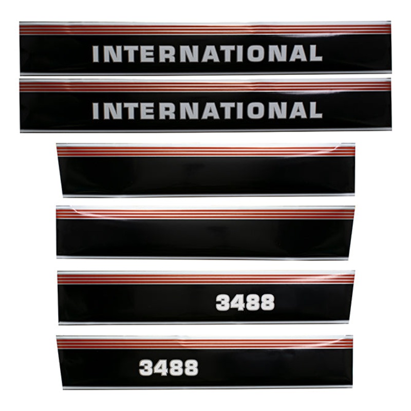 Decal Set for International / Farmall 3488 Mylar – Hood & Cab Decals