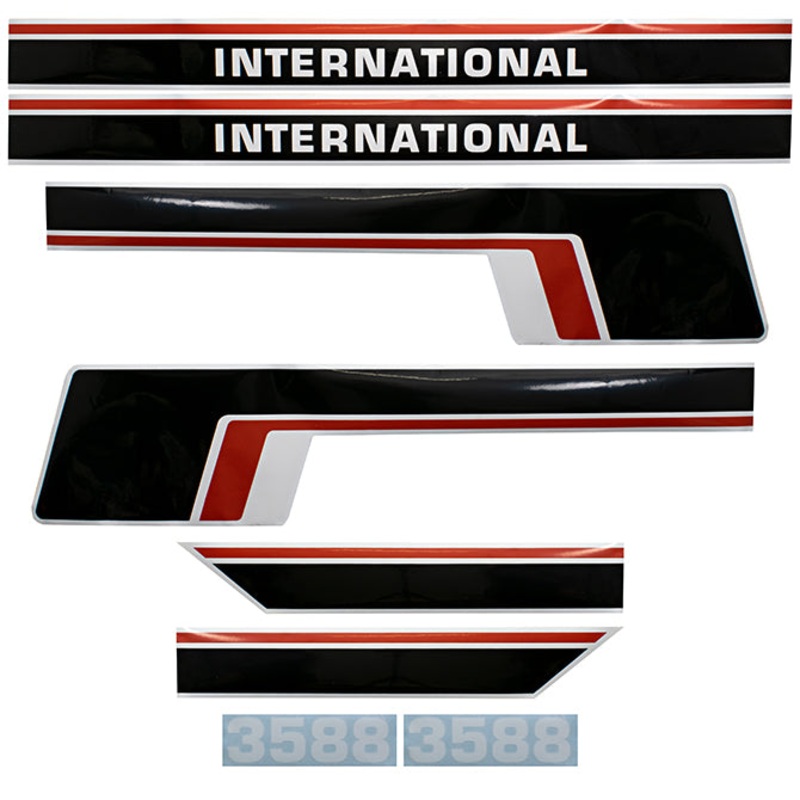 Decal Set for International / Farmall 3588 Mylar – Hood & Cab Decals