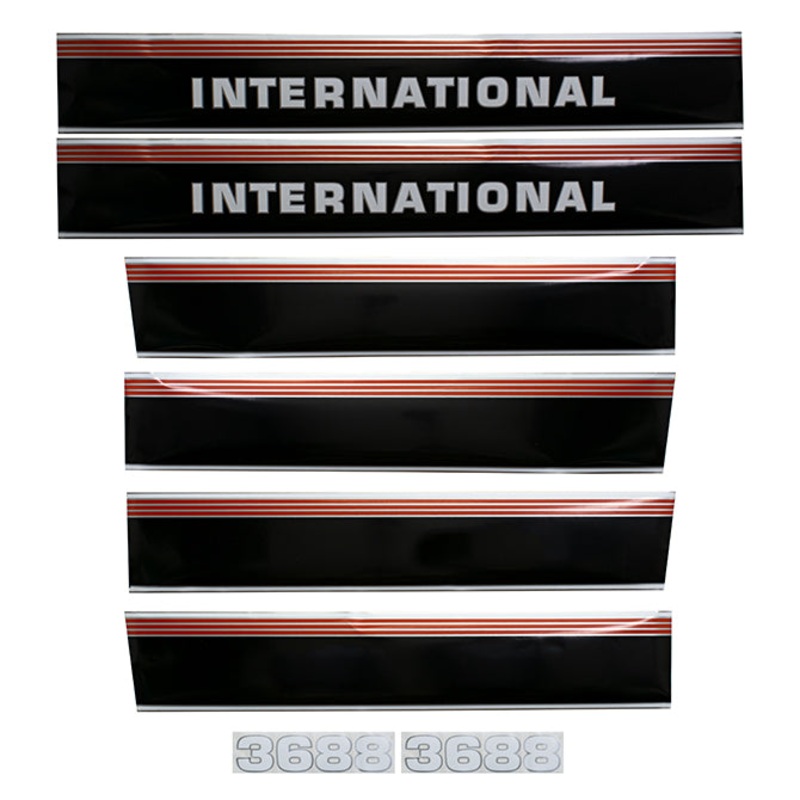 Decal Set for International / Farmall 3688 Mylar – Hood & Cab Decals