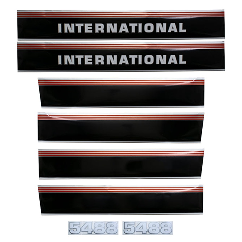 Decal Set for International / Farmall 5488 Mylar – Hood & Cab Decals