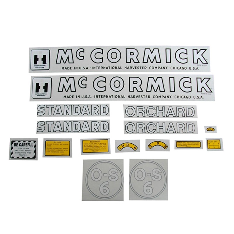 Decal Set for International / Farmall OS-6 Mylar – IH McCORMICK