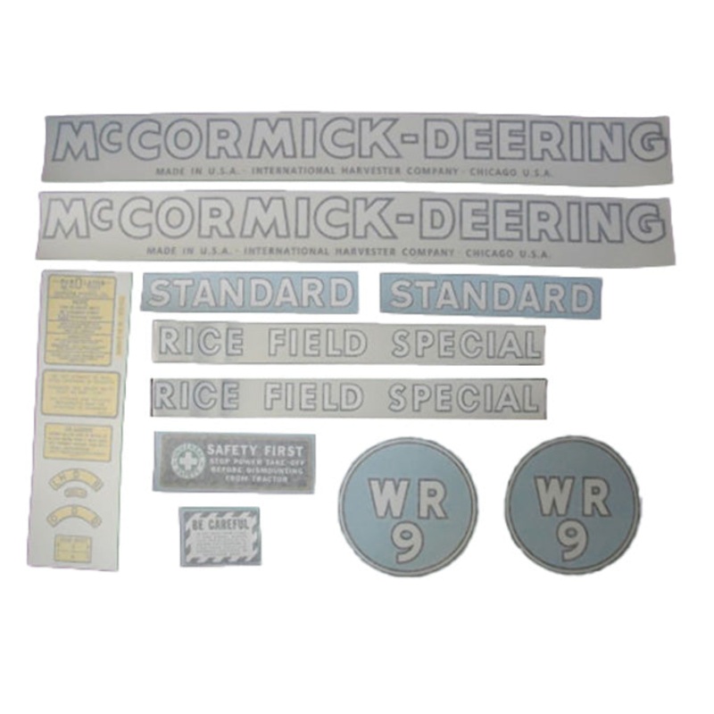 Decal Set for International / Farmall WR-9 Mylar – McCORMICK-DEERING