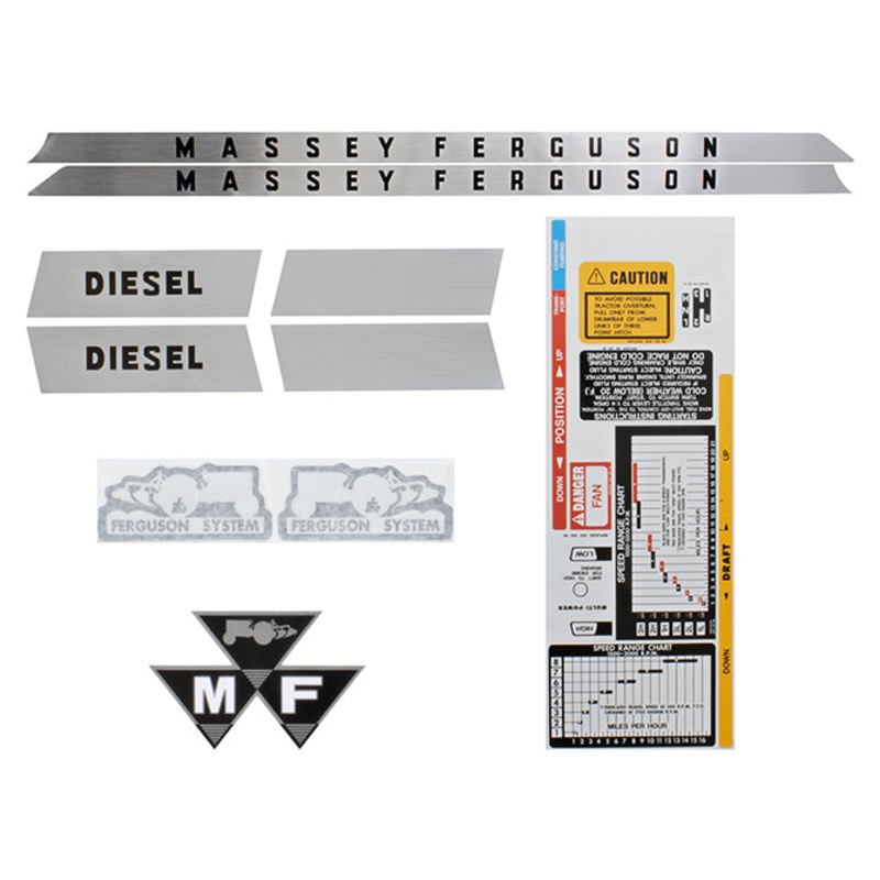 Decal Set for Massey Ferguson 135 Mylar