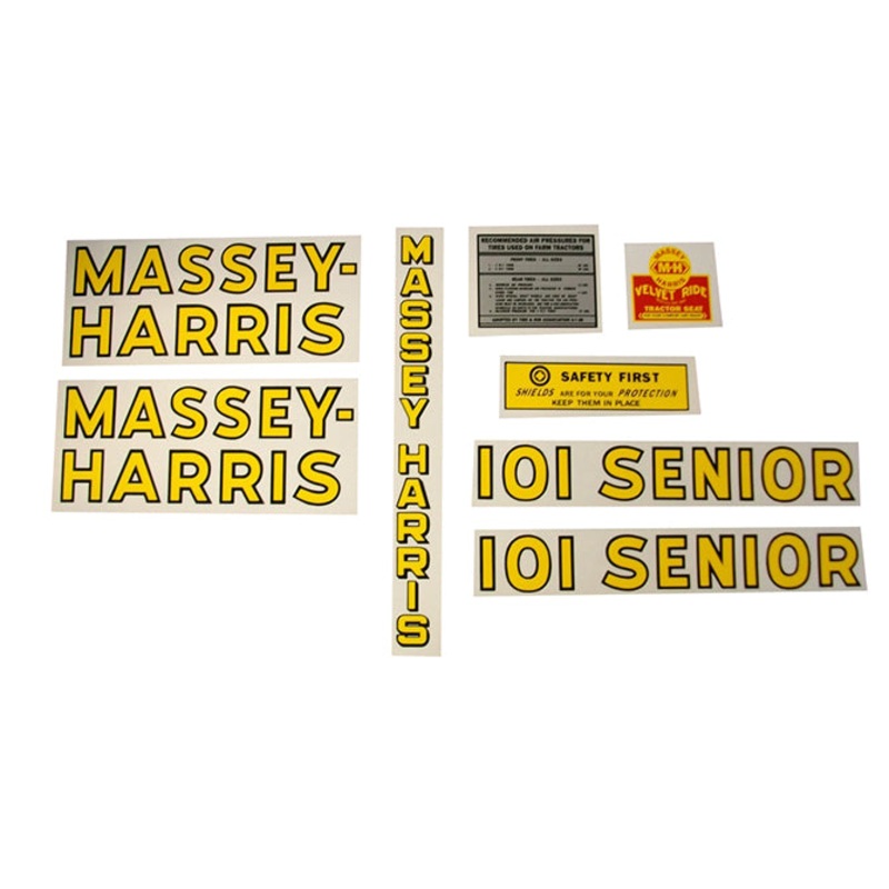 Decal Set for Massey Harris 101 Sr. Mylar