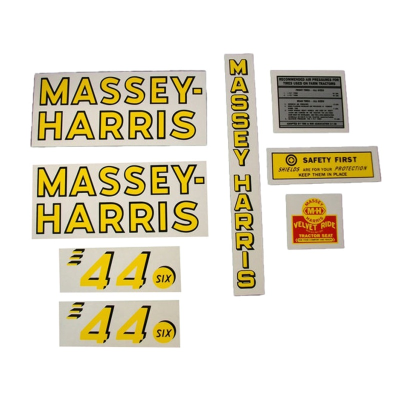Decal Set for Massey Harris 44-6 Mylar