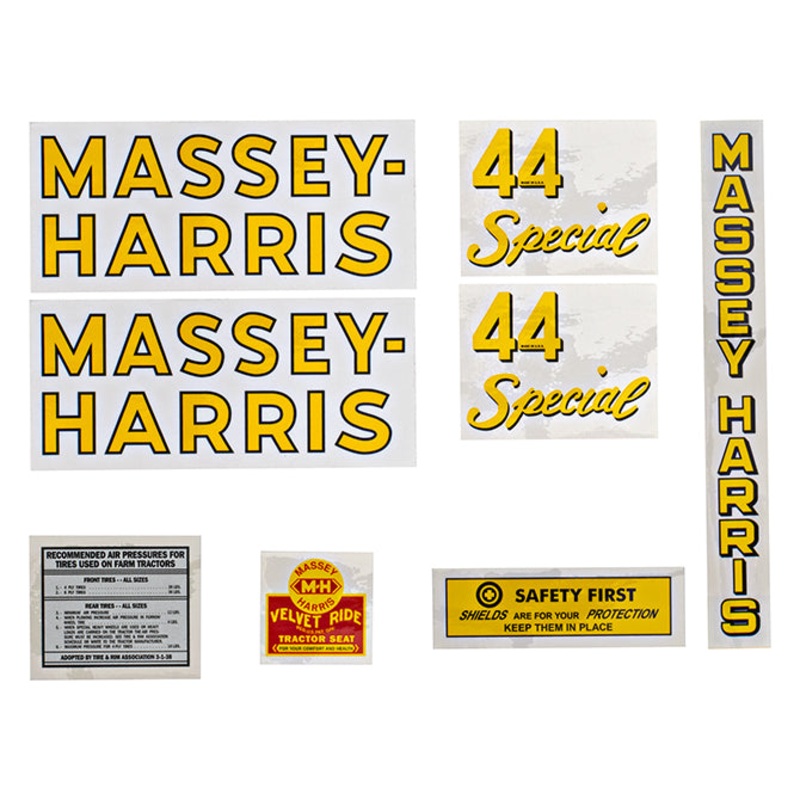 Decal Set for Massey Harris 44 Special Mylar