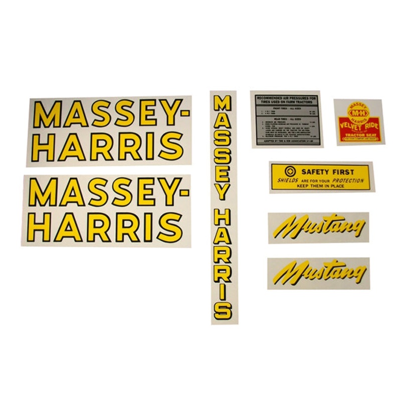 Decal Set for Massey Harris Mustang Mylar