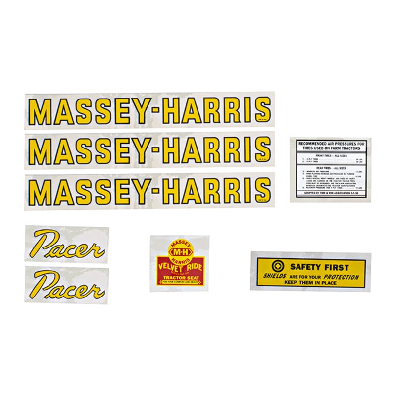 Decal Set for Massey Harris Pacer Mylar