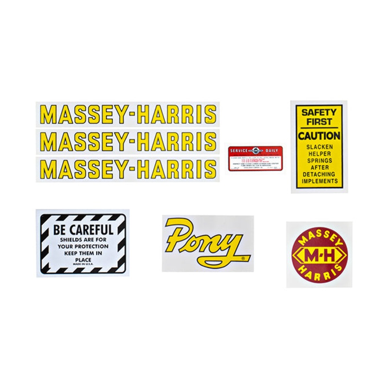 Decal Set for Massey Harris Pony Mylar