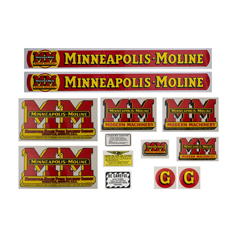 Decal Set for Minneapolis Moline G Mylar