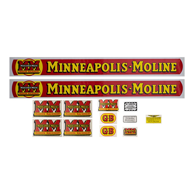Decal Set for Minneapolis Moline GB Mylar